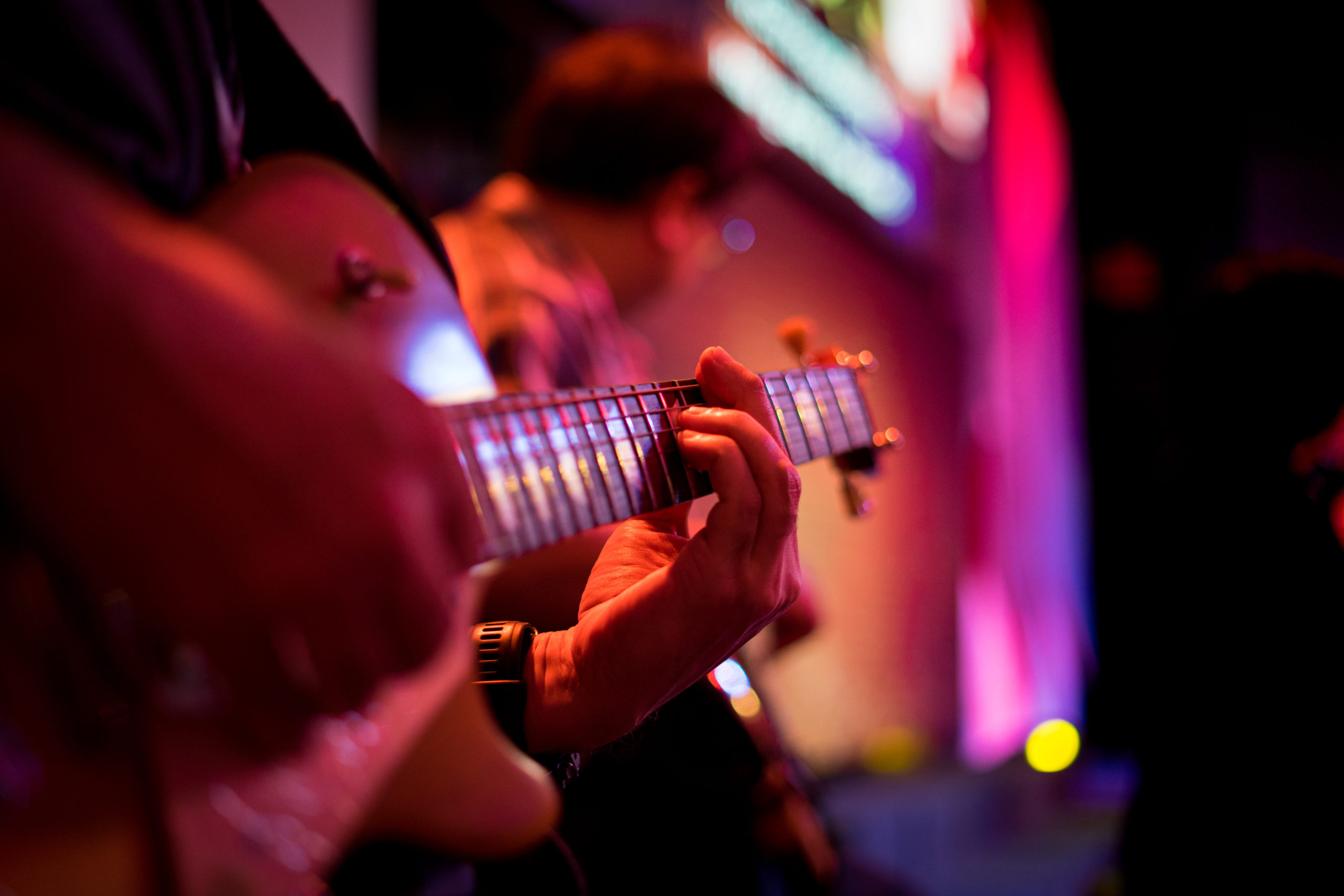 dude playing guitar